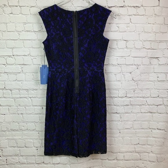 𝅺KOHL’S Simply Vera Blue/Purple & Black Lace Dress 2P - Picture 2 of 11